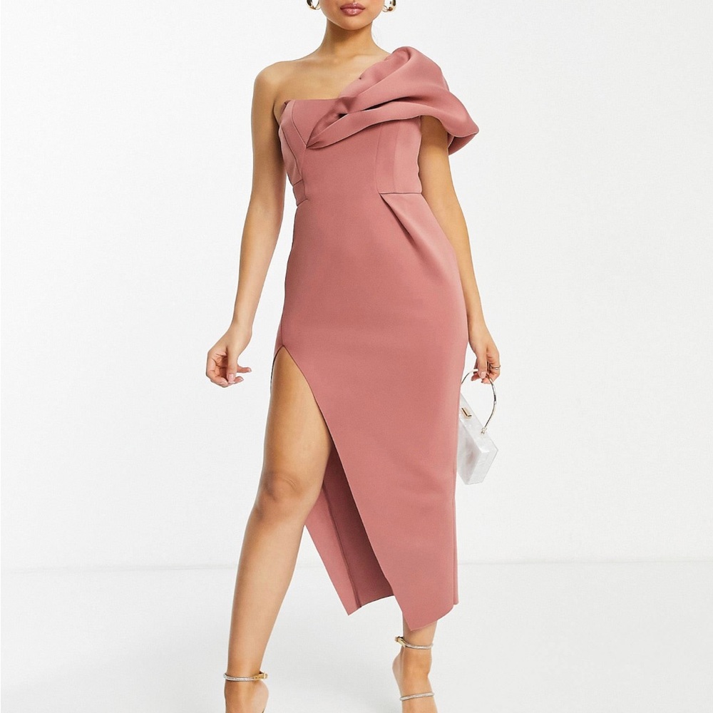 ASOS Midi One Shoulder Dress